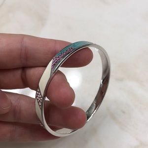 Swarovski silver bangle